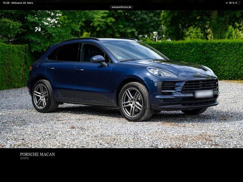 Second-hand Porsche Macan 245 CP (180 kW) 2020 Albastru SUV
