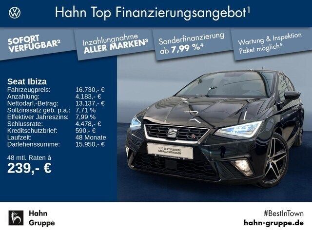 Schwarz Gebraucht 2020 Seat Ibiza FR Kleinwagen | 16.730 € (Etwas zu teuer) - Bild 1/4