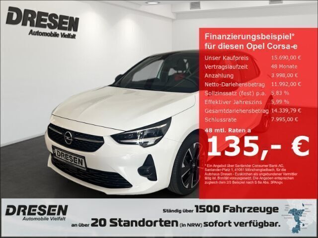 Weiss Gebraucht 2021 Opel Corsa-e GS Line Kleinwagen | 15.990 € (Fairer Preis) - Bild 1/4
