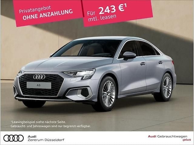 Florettsilber metallic Gebraucht 2024 Audi A3 Advanced Plus Limousine | 28.440 € (Superpreis) - Bild 1/3