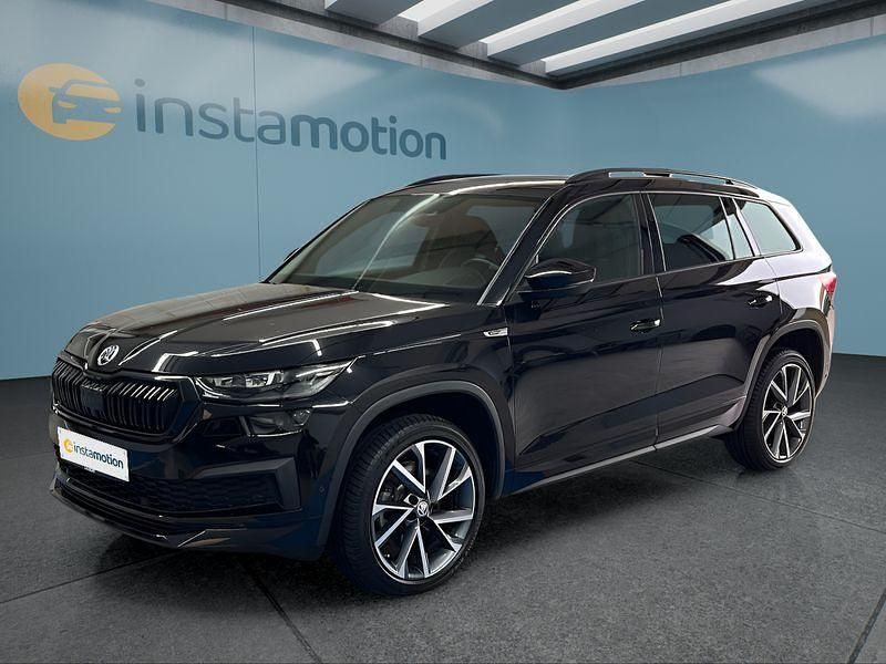 Schwarz Gebraucht 2022 Skoda Kodiaq SportLine SUV | 39.049 € (Teuer) - Bild 1/4