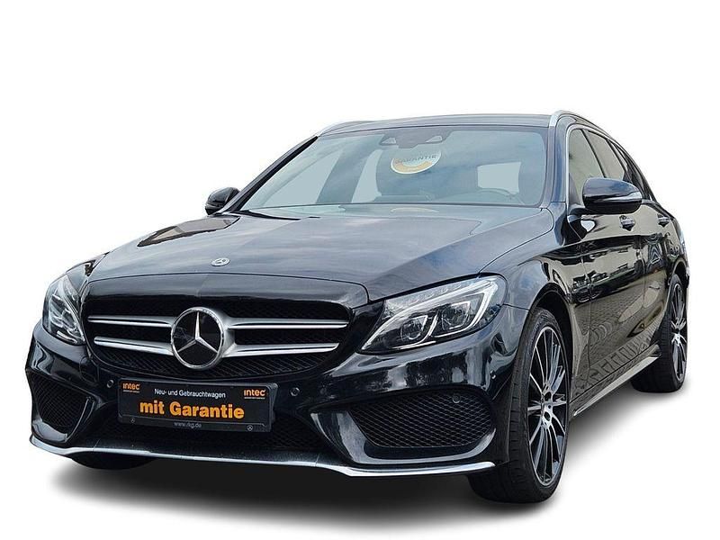 Schwarz Gebraucht 2017 Mercedes C250 AMG line Kombi | 18.990 € (Fairer Preis) - Bild 1/4