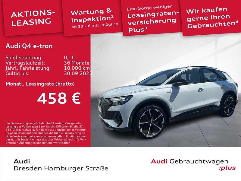 Weiß Gebraucht 2025 Audi Q4 e-tron Sport SUV | 54.890 € (Teuer) - Bild 1/3