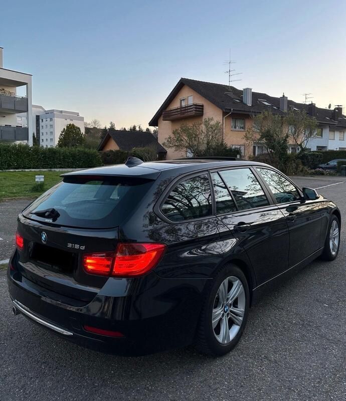 Schwarz Gebraucht 2014 BMW 318 Sport Line Kombi | 8.700 € (Superpreis) - Bild 1/4