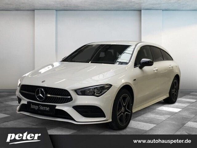 Weiß Gebraucht 2021 Mercedes CLA250e Shooting Brake Kombi | 35.890 € (Teuer) - Bild 1/4