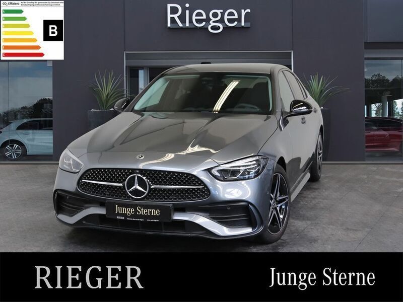 Grey metallic Gebraucht 2024 Mercedes C300e AMG Limousine | 44.799 € - Bild 1/4
