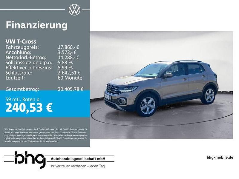 Gebraucht VW T-Cross Style 116 PS (85 kW) 2019 Beige SUV