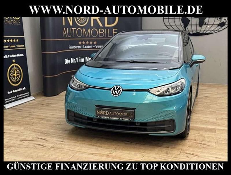 Blau Gebraucht 2021 VW ID.3 Pro Performance Kleinwagen | 18.990 € (Guter Preis) - Bild 1/1