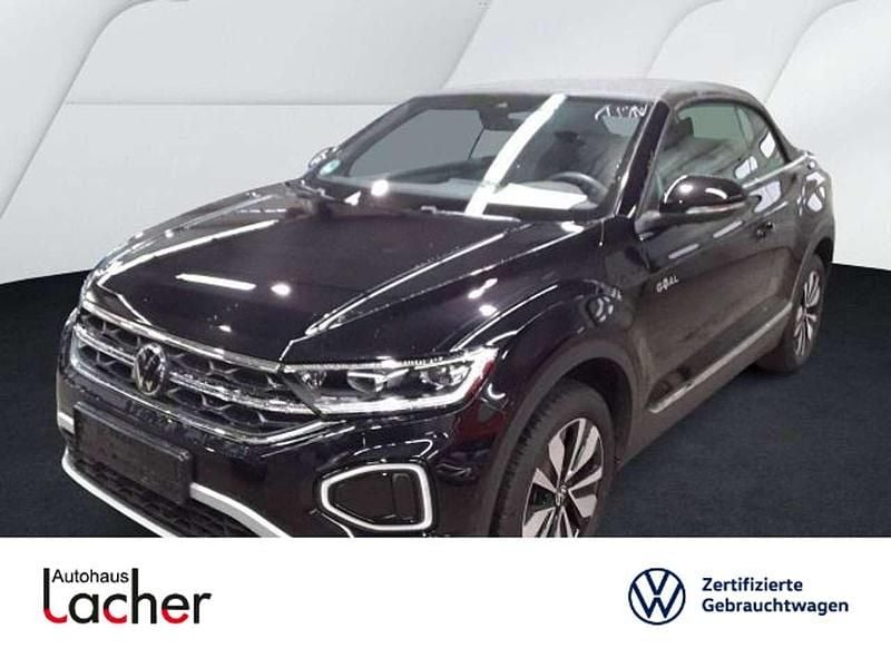 Schwarz Gebraucht 2025 VW T-Roc Cabriolet Goal Cabrio | 27.990 € (Guter Preis) - Bild 1/3