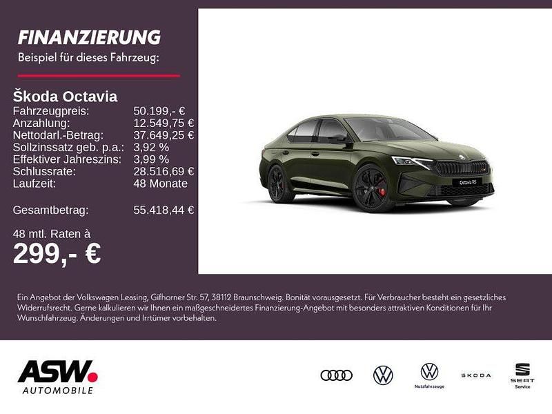 Khakigrün metallic Neu 2026 Skoda Octavia RS Limousine | 50.199 € - Bild 1/4