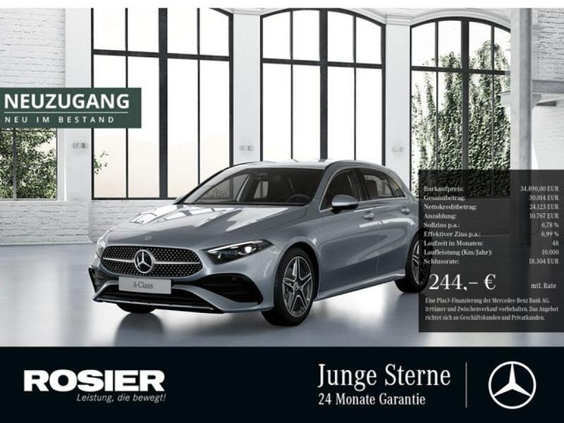 Silber / hightechsilber (metallic) Gebraucht 2024 Mercedes 200 AMG Coupé | 34.890 € (Superpreis) - Bild 1/4