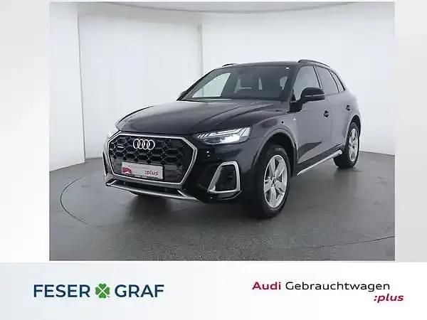 Mythosschwarz metallic Gebraucht 2022 Audi Q5 S-Line SUV | 41.798 € (Etwas zu teuer) - Bild 1/4