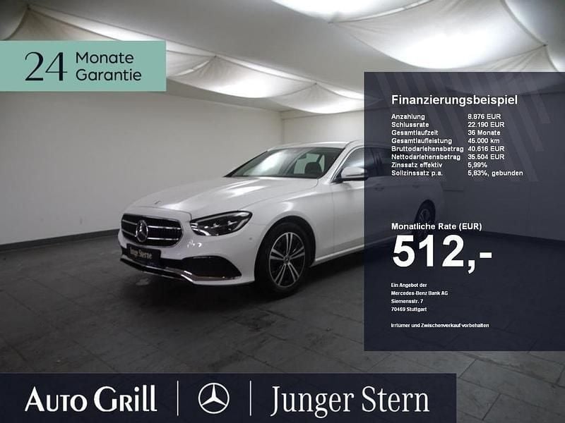 Unilack polarweiss Gebraucht 2023 Mercedes E220 Avantgarde Kombi | 44.380 € (Teuer) - Bild 1/4