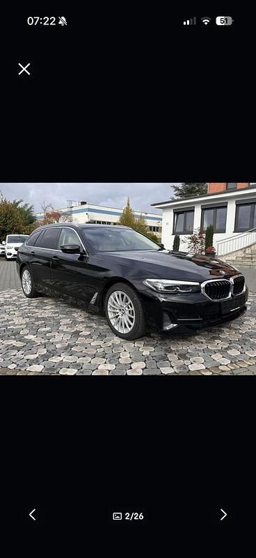 Schwarz Gebraucht 2021 BMW 530e Sport Line Kombi | 19.500 € (Superpreis) - Bild 1/4