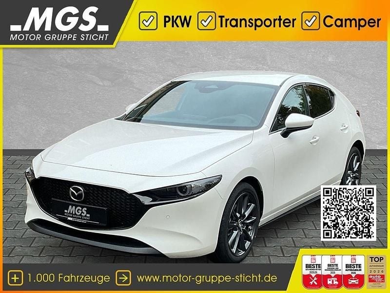 Neu Mazda 3 Center-Line 140 PS (102 kW) 2025 Snowflake white Limousine