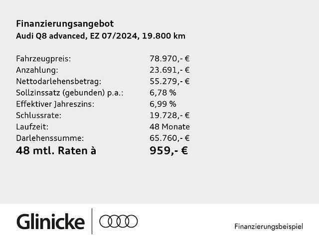 Brugt Audi Q8 e-tron Advanced Plus 300 kW (408 HK) 2024 Grå SUV