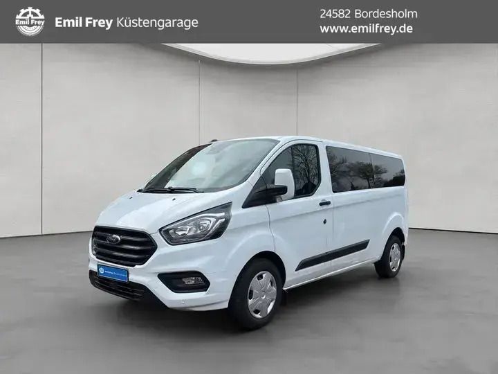 Frozen white Gebraucht 2022 Ford Transit Custom Trend Kombi | 29.880 € (Teuer) - Bild 1/4