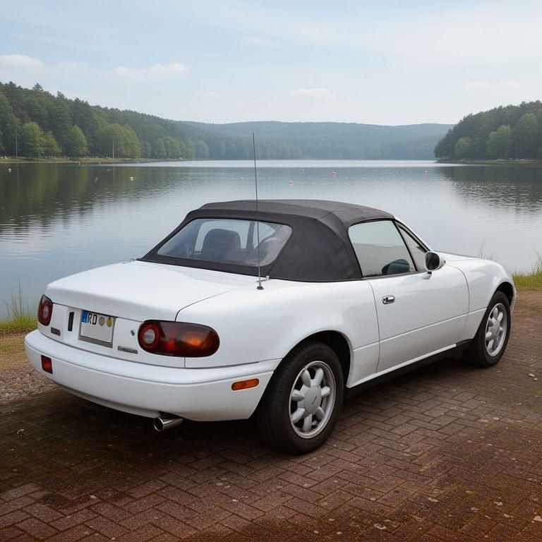 Gebraucht Mazda MX5 116 PS (85 kW) 1992 Weiß Cabrio