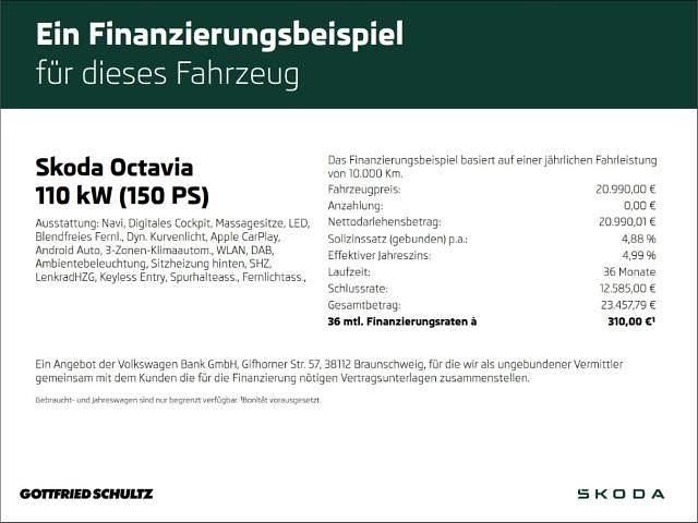 Gebraucht Skoda Octavia Clever 150 PS (110 kW) 2021 Grau Kombi