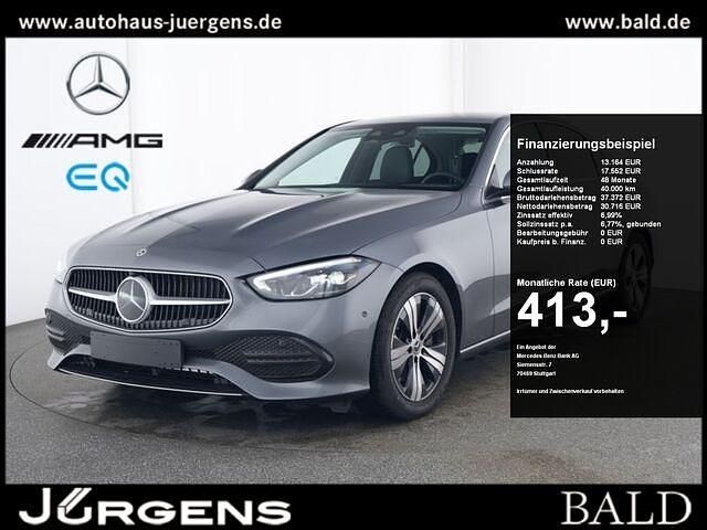 Grau selenite grey metallic Gebraucht 2024 Mercedes C200 Avantgarde Limousine | 43.840 € (Teuer) - Bild 1/2