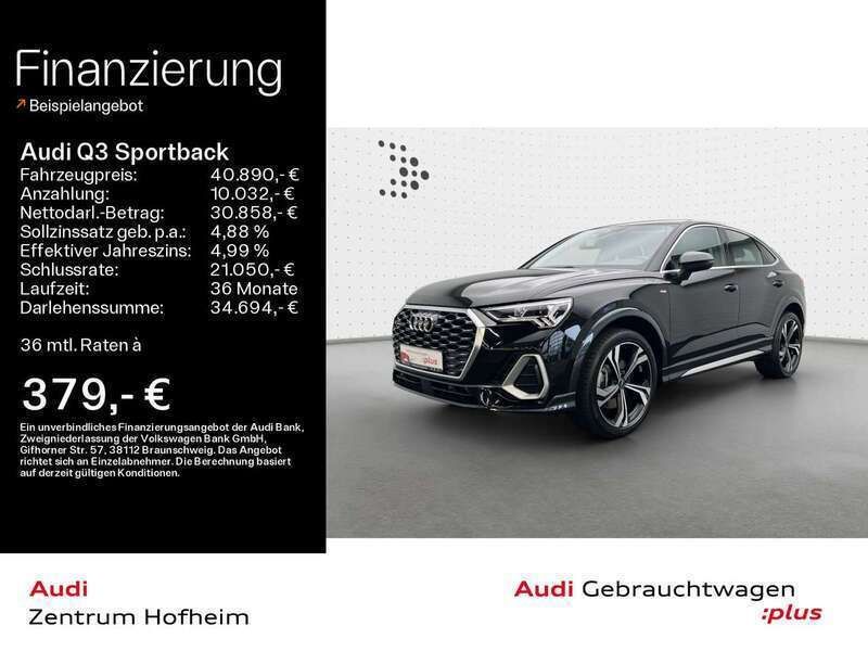 Mythosschwarz metallic Gebraucht 2022 Audi Q3 S-Line SUV | 40.890 € (Fairer Preis) - Bild 1/4