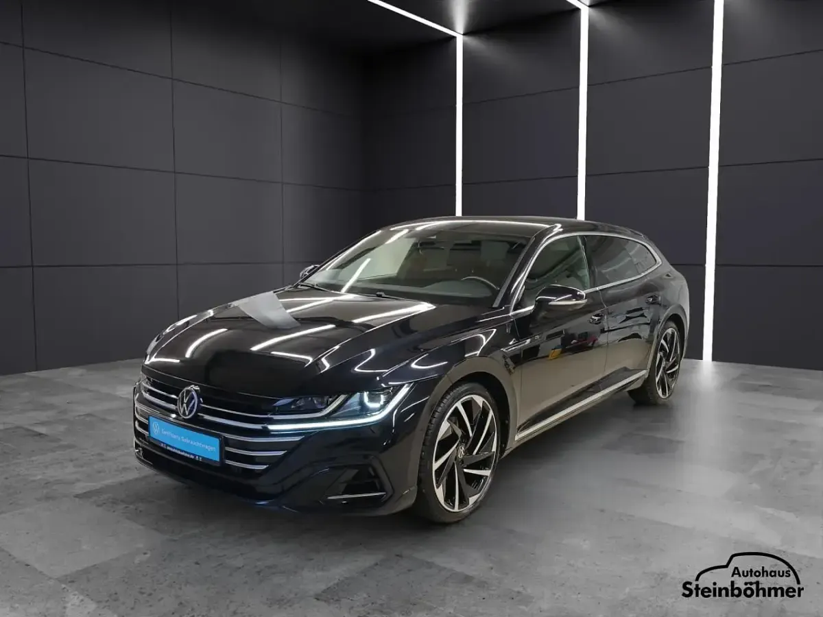 Gebraucht VW Arteon R-line 200 PS (147 kW) 2021 Deep black perleffekt (schwarz) Kombi