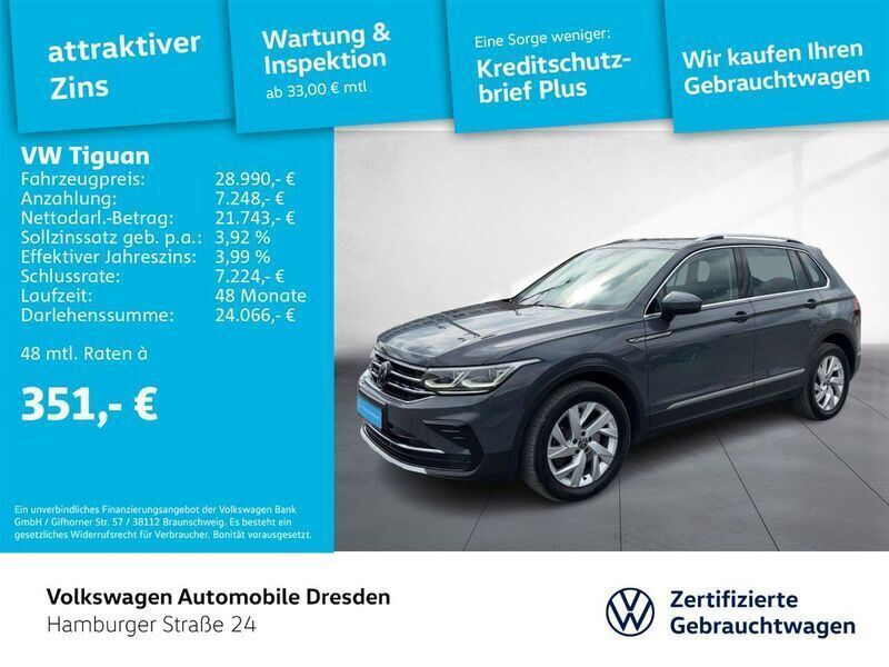 Othercolor Gebraucht 2022 VW Tiguan Elegance SUV | 29.980 € (Fairer Preis) - Bild 1/3