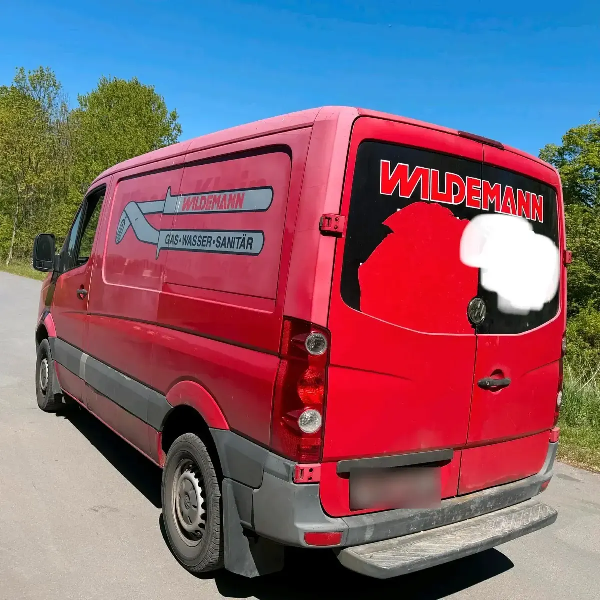 Usado VW Crafter 108 HP (79 kW) 2009 Vermelho Van