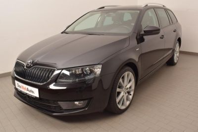 Schwarz metallic Gebraucht 2016 Skoda Octavia Ambition Kombi | 19.440 € - Bild 1/4