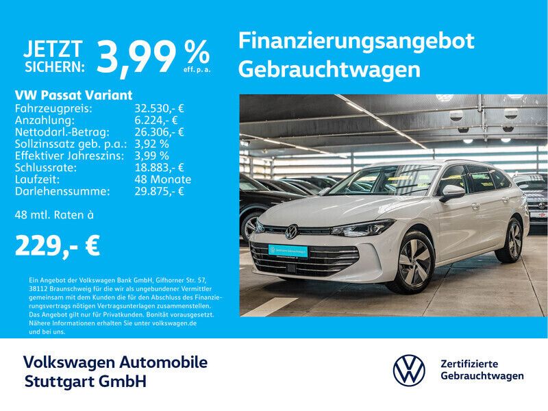 Oryxweiß perlmutteffekt Gebraucht 2024 VW Passat Business Kombi | 32.530 € (Teuer) - Bild 1/3