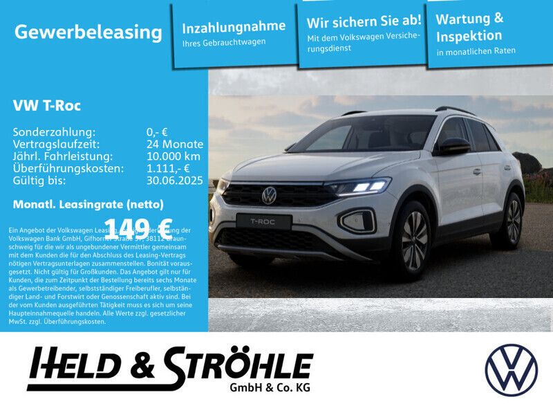 Weiß Gebraucht 2022 VW T-Roc Goal SUV | 29.800 € (Etwas zu teuer) - Bild 1/4