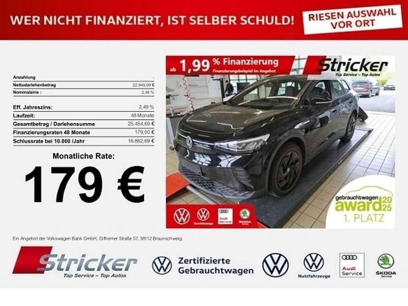 Grenadillschwarz metallic Gebraucht 2023 VW ID.4 Pure SUV | 22.949 € (Guter Preis) - Bild 1/3