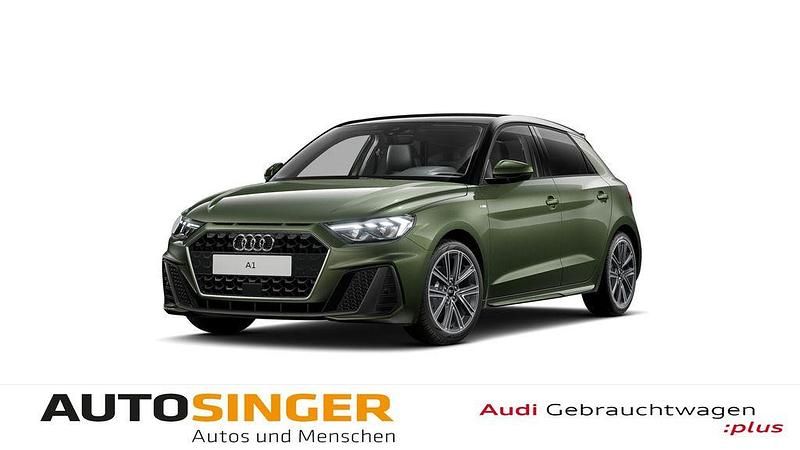 Distriktgrün metallic Gebraucht 2025 Audi A1 Sportback S-Line Kleinwagen | 28.880 € (Etwas zu teuer) - Bild 1/4