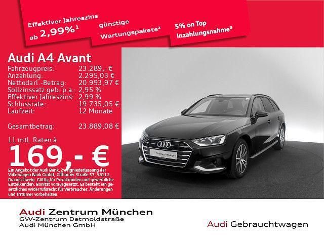 Gebraucht Audi A4 Advanced 150 PS (110 kW) 2022 Mythosschwarz metallic Kombi
