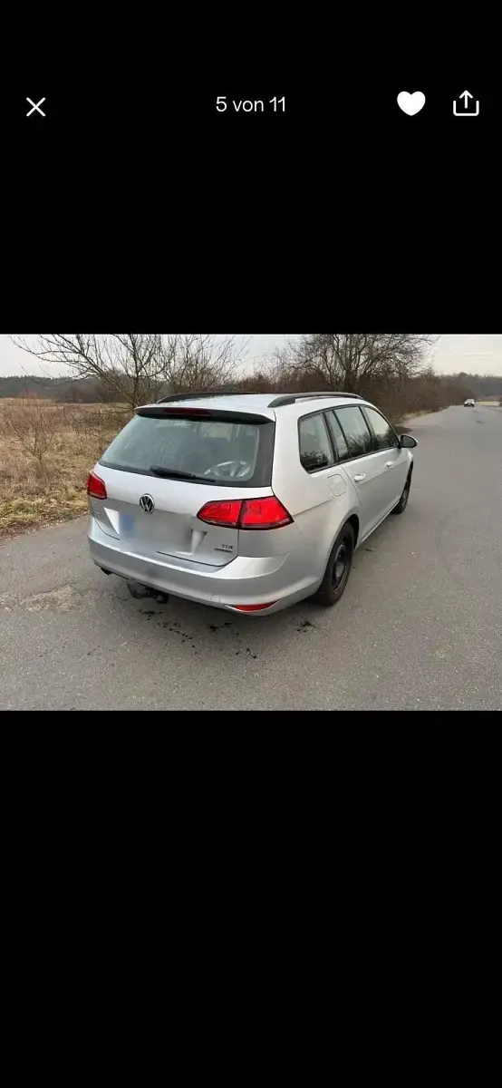 Gebraucht VW Golf VII 105 PS (77 kW) 2014 Silber Kombi