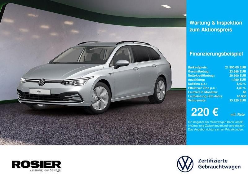 Silber / reflexsilber Gebraucht 2022 VW Golf VIII Style Kombi | 21.990 € (Guter Preis) - Bild 1/4