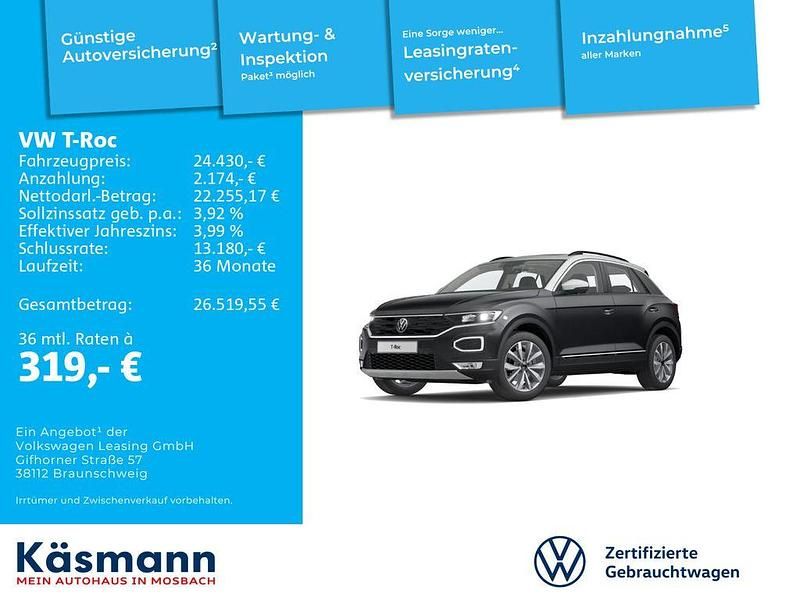 Gebraucht VW T-Roc Style 150 PS (110 kW) 2021 Uranograu SUV