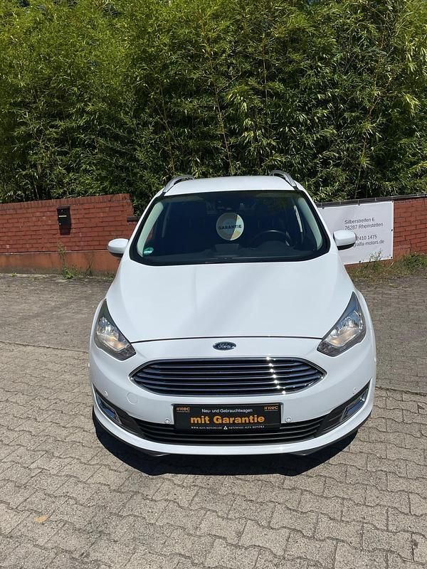 Gebraucht Ford Grand C-Max Titanium 125 PS (91 kW) 2017 Frozen white Van / Kleinbus