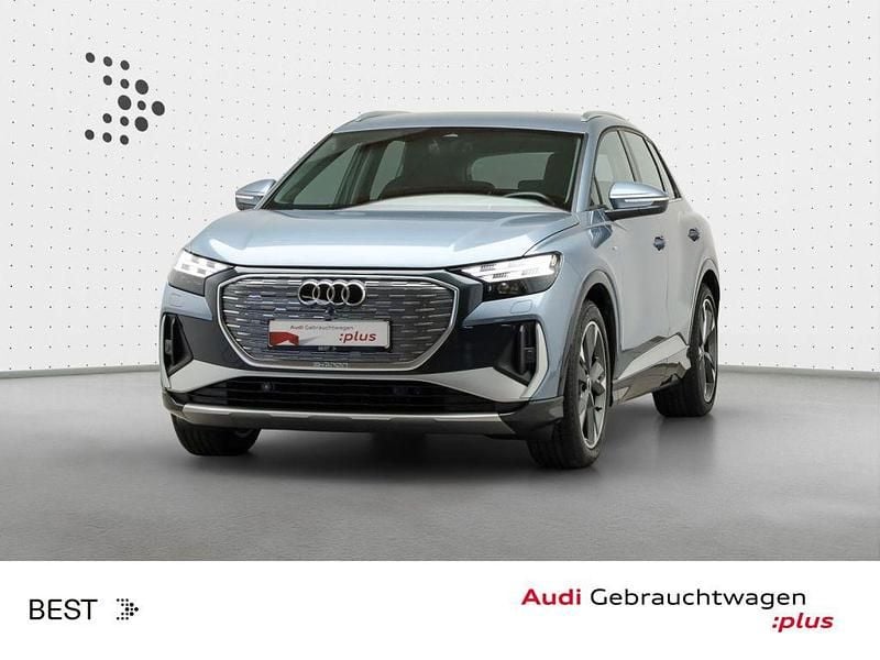 Geysirblau metallic (metallic) Gebraucht 2022 Audi e-tron S-Line SUV | 31.888 € (Guter Preis) - Bild 1/4