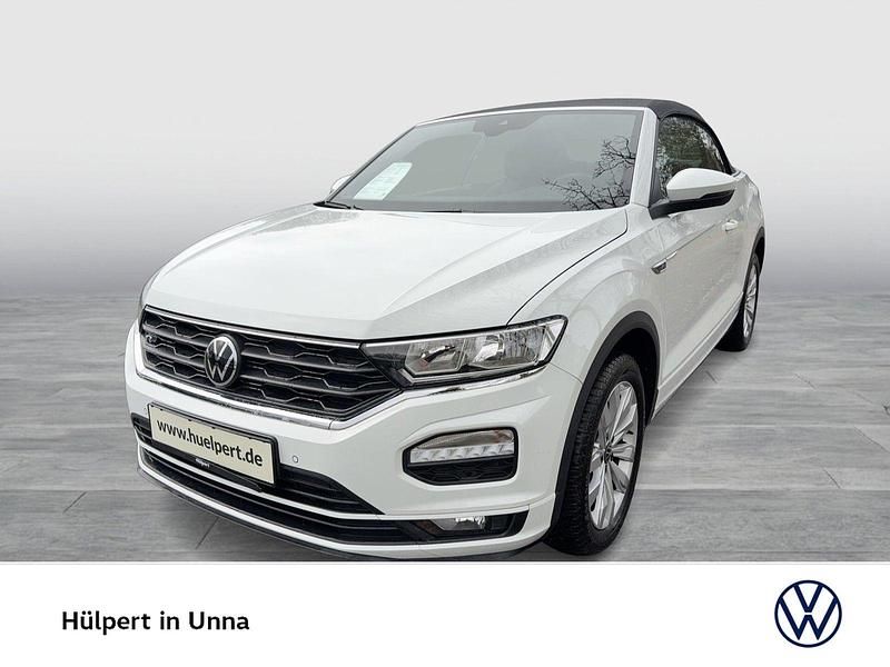 Weiß Gebraucht 2021 VW T-Roc Cabriolet R-line Cabrio | 21.730 € (Superpreis) - Bild 1/4