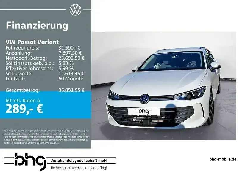 Gebraucht VW Passat Business 150 PS (110 kW) 2024 Kombi