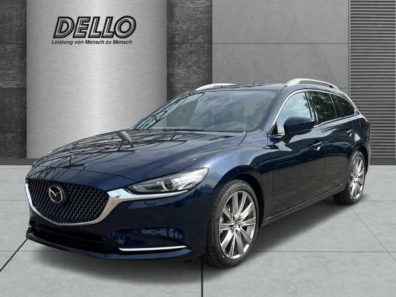 Deep crystal blue Neu 2024 Mazda 6 Takumi-Line Kombi | 39.980 € (Teuer) - Bild 1/4