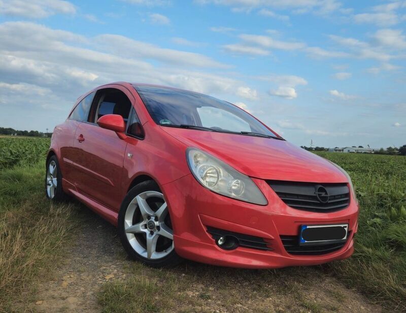 Rot Gebraucht 2008 Opel Corsa Limousine | 3.950 € (Fairer Preis) - Bild 1/4