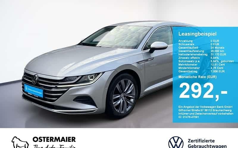 Silber Gebraucht 2024 VW Arteon Elegance Kombi | 31.170 € (Superpreis) - Bild 1/4
