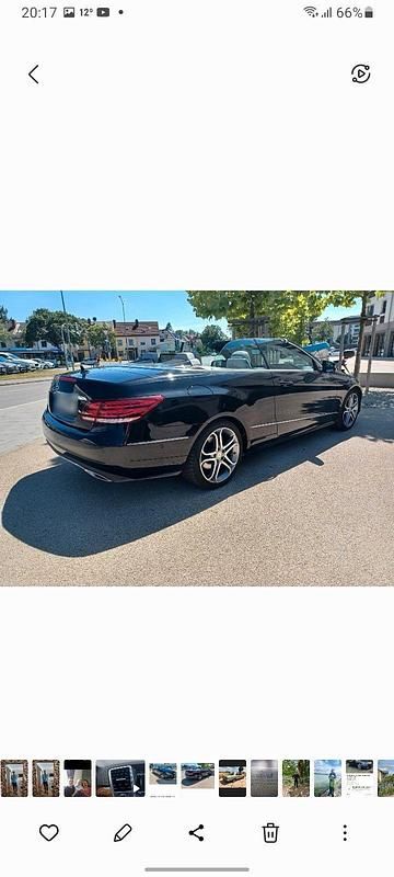 Second-hand Mercedes E250 204 CP (150 kW) 2014 Negru Cabrio
