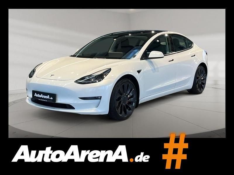 Pearl white multicoat Gebraucht 2023 Tesla Model 3 Performance Limousine | 32.221 € (Guter Preis) - Bild 1/4