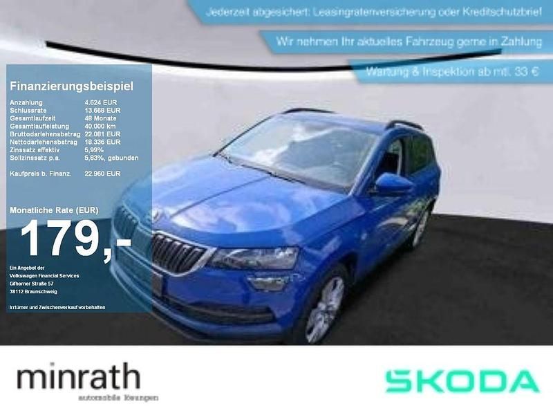 Blau Gebraucht 2021 Skoda Karoq Style SUV | 22.960 € (Guter Preis) - Bild 1/4