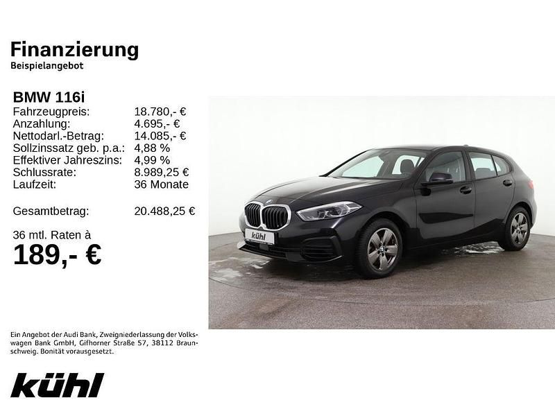 Gebraucht BMW 116 Advantage 109 PS (80 kW) 2023 Schwarz Kleinwagen