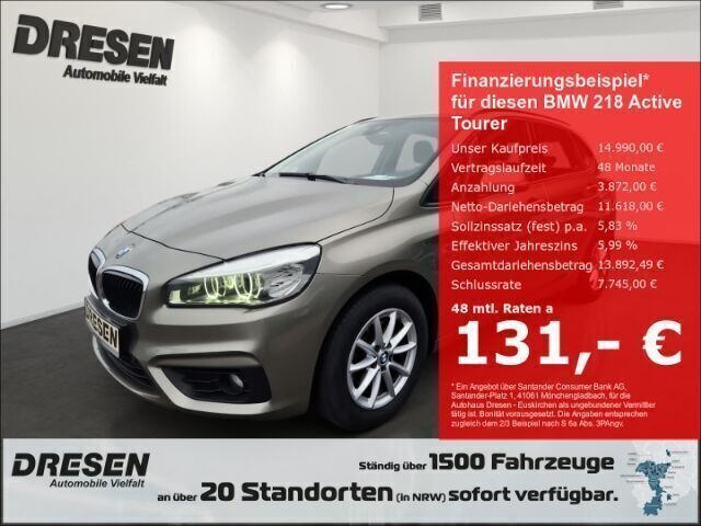 Andere Gebraucht 2018 BMW 218 Active Tourer Advantage Van / Kleinbus | 15.990 € - Bild 1/4