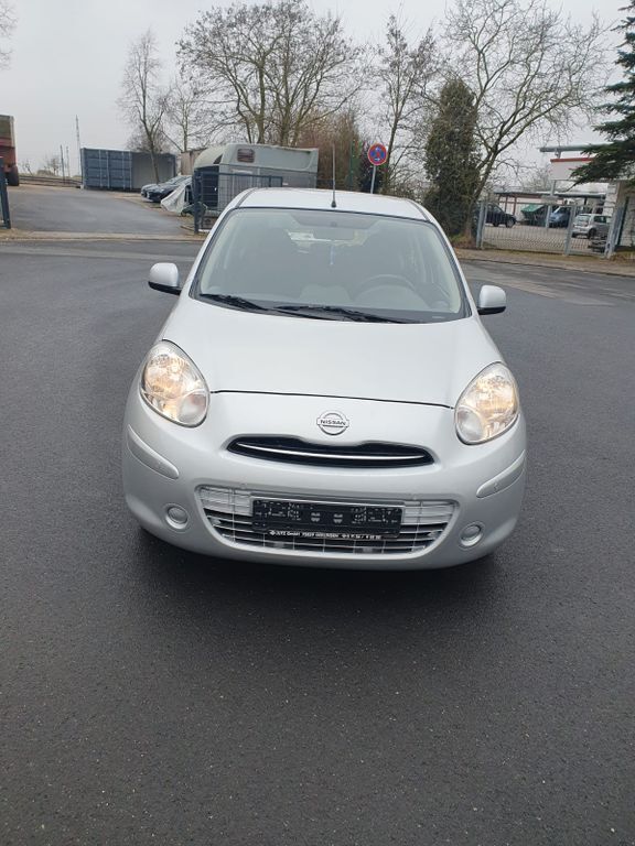 Silber Gebraucht 2011 Nissan Micra Acenta Kleinwagen | 3.900 € (Guter Preis) - Bild 1/4